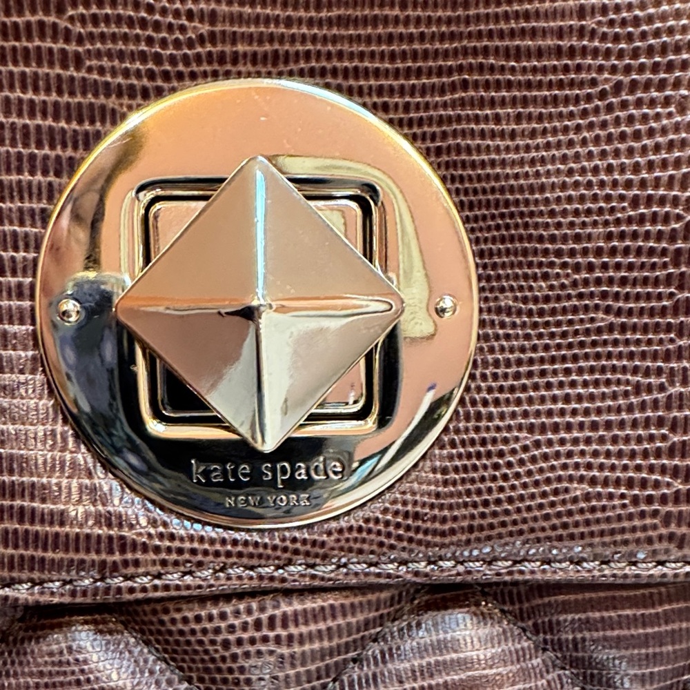 Kate Spade EUC Charlize Liberty Street Quilted Leather Brown Shoulder Bag - Picture 2 of 10